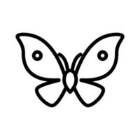 vecteur d'icône papillon. illustration de symbole de contour isolé