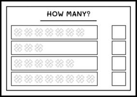 combien d'os, jeu pour enfants. illustration vectorielle, feuille de calcul imprimable vecteur