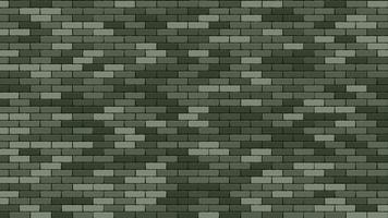 vecteur de mur de briques. bâtiment de mur de briques en pierre verte. fond de mur de brique militaire 23 février. illustration de dessin animé
