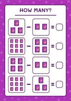 combien de livre, jeu pour enfants. illustration vectorielle, feuille de calcul imprimable vecteur