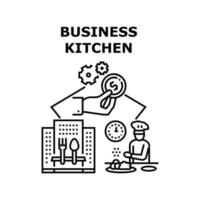 illustration vectorielle d'icône de cuisine d'affaires vecteur