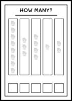 combien de maison, jeu pour enfants. illustration vectorielle, feuille de calcul imprimable vecteur