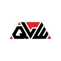 création de logo de lettre triangle qlw avec forme de triangle. monogramme de conception de logo triangle qlw. modèle de logo vectoriel triangle qlw avec couleur rouge. qlw logo triangulaire logo simple, élégant et luxueux. qlw