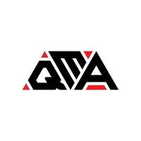 création de logo de lettre triangle qma avec forme de triangle. monogramme de conception de logo qma triangle. modèle de logo vectoriel triangle qma avec couleur rouge. logo triangulaire qma logo simple, élégant et luxueux. qma