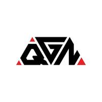 création de logo de lettre triangle qgn avec forme de triangle. monogramme de conception de logo triangle qgn. modèle de logo vectoriel triangle qgn avec couleur rouge. logo triangulaire qgn logo simple, élégant et luxueux. qgn