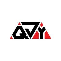 création de logo de lettre triangle qjy avec forme de triangle. monogramme de conception de logo triangle qjy. modèle de logo vectoriel triangle qjy avec couleur rouge. qjy logo triangulaire logo simple, élégant et luxueux. qjy