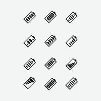 icône de vecteur de batterie, symbole de charge. conception simple et plate pour application Web ou mobile