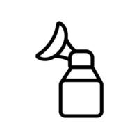 ventouse avec illustration vectorielle de l'icône de l'unité du tire-lait vecteur
