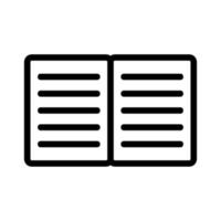 bloc-notes pour le vecteur d'icône d'entrées. illustration de symbole de contour isolé