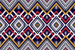 abstrait géométrique ethnique sans couture traditionnel. style tribal. rayé indigène. conception pour le fond, tapis, papier peint, vêtements, emballage, batik, tissu, vecteur, illustration, broderie. vecteur