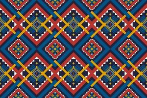 motif géométrique sans couture ethnique. style rayé tribal. conception pour le fond, illustration vectorielle, tissu, vêtements, batik, tapis, broderie. vecteur