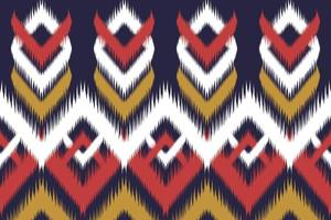 motif aztèque ethnique ikat. tribal rayé traditionnel. conception pour le fond, tapis, papier peint, vêtements, emballage, batik, tissu, illustration vectorielle. style de broderie. vecteur