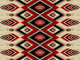 style natif ikat oriental. motif ethnique géométrique traditionnel. conception pour le fond, l'illustration, la texture, le tissu, le batik, les vêtements, l'emballage, le papier peint, le tapis, la broderie vecteur