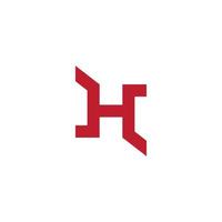 lettre hj vecteur logo lié géométrique simple