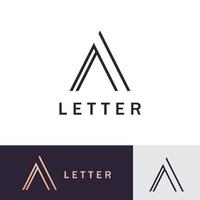 lettre un logo, création d'un logo symbole initial pour votre entreprise vecteur