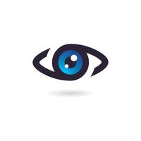 modèle de conception de logo yeux concept créatif, icône du logo de soins oculaires vecteur