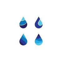 icônes de goutte de pluie vecteur