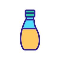 bouteille arrondie avec illustration vectorielle d'icône d'huile vecteur