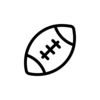 vecteur d'icône de ballon de handball. illustration de symbole de contour isolé