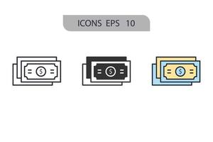 icônes d'argent symboles éléments vectoriels pour le web infographique vecteur
