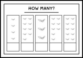 combien de baies de houx, jeu pour enfants. illustration vectorielle, feuille de calcul imprimable vecteur