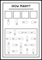 combien de lumières de noël, jeu pour enfants. illustration vectorielle, feuille de calcul imprimable vecteur