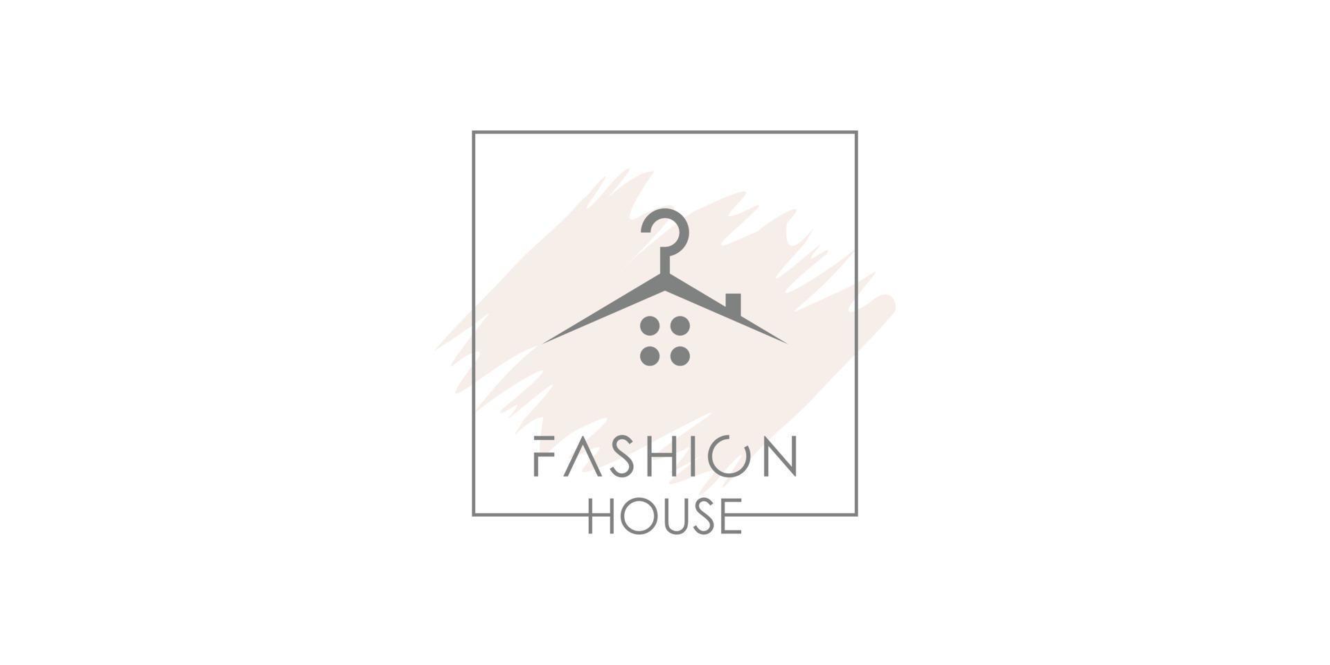 design de logotipo de vetor de ícone de casa de moda com vetor premium de conceito fresco exclusivo criativo