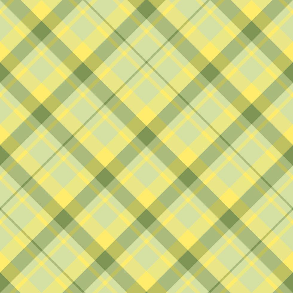 padrão sem costura em cores amarelas e verdes encantadoras criativas para xadrez, tecido, têxtil, roupas, toalha de mesa e outras coisas. imagem vetorial. 2 vetor
