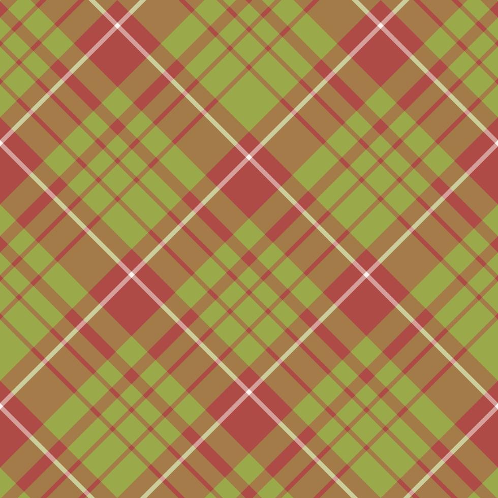 padrão sem costura em requintadas cores vermelhas, verdes e brancas para xadrez, tecido, têxtil, roupas, toalha de mesa e outras coisas. imagem vetorial. 2 vetor