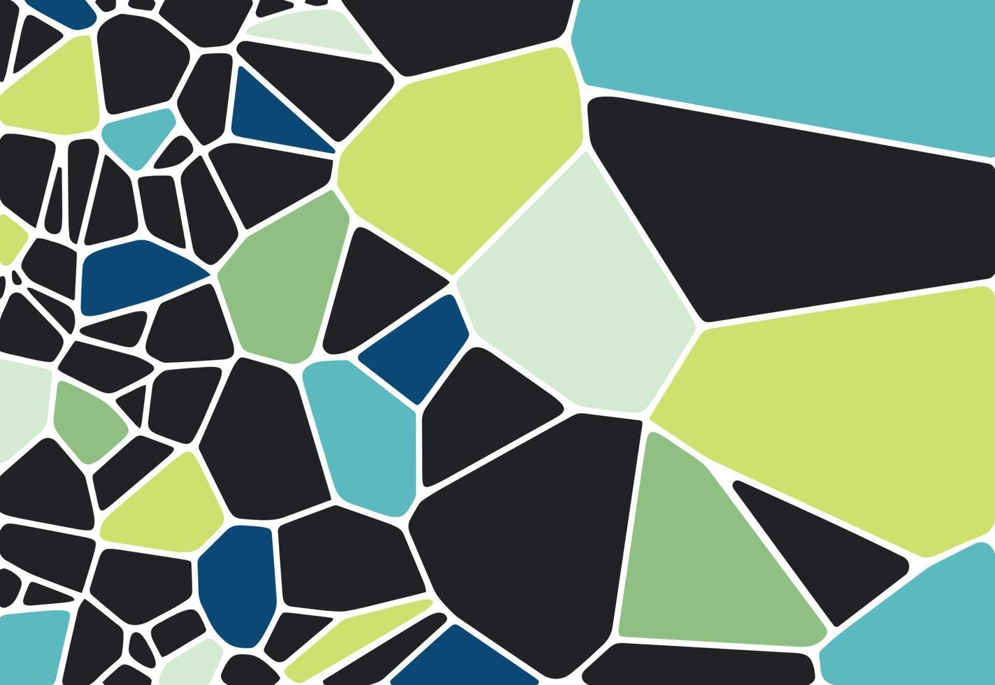Voronoi diagrama colorido textura de azulejos geométricos, fundo, textura de pedra desenhada à mão, padrão de mosaico de vetor de tecido de impressão