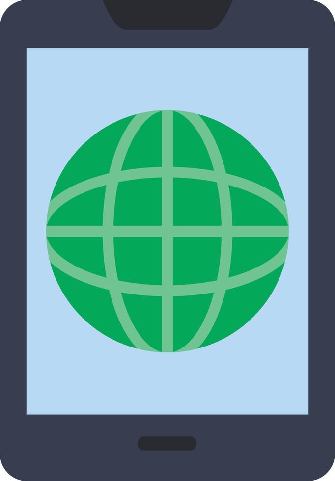 ícone plano do mundo vetor