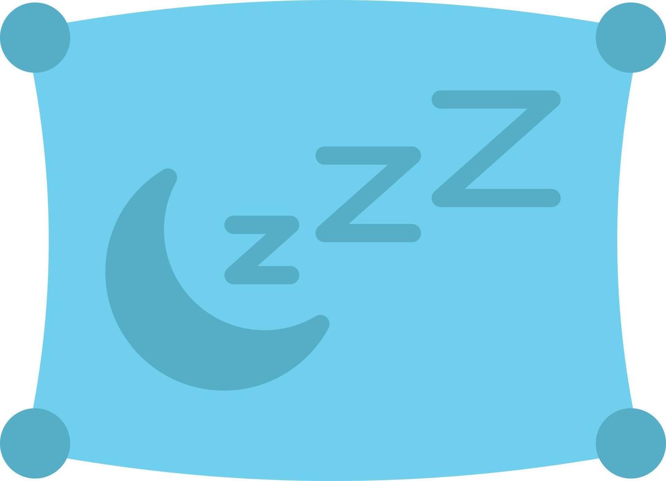 ícone plano de soneca vetor