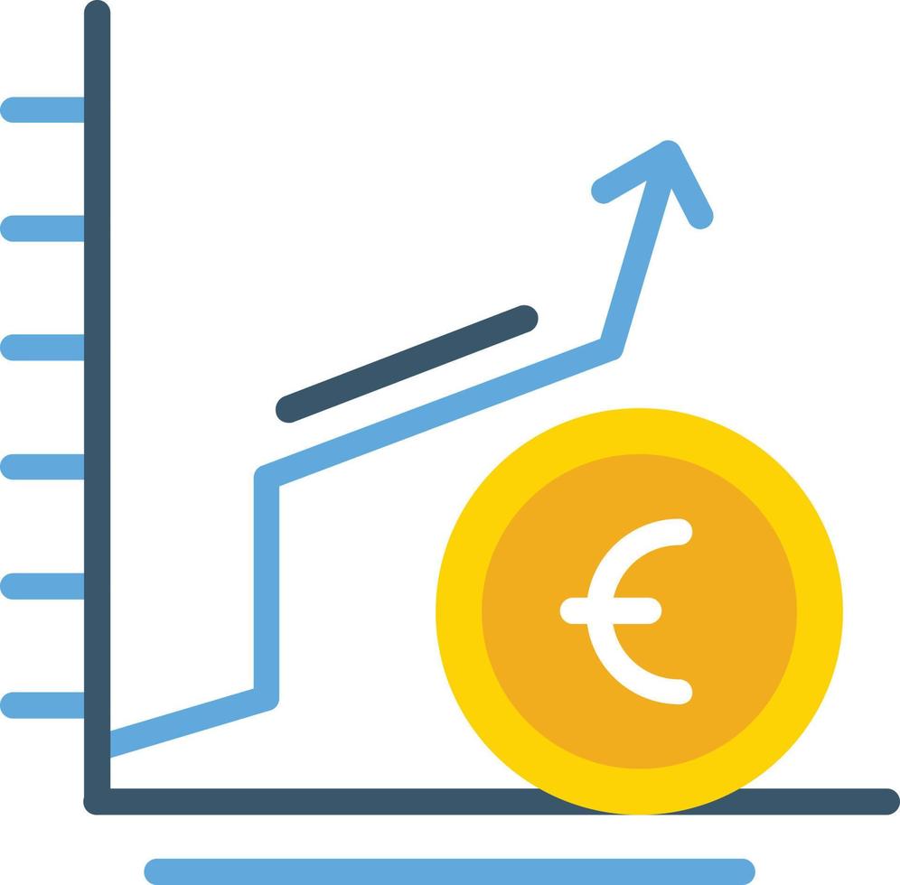 ícone plano de crescimento vetor