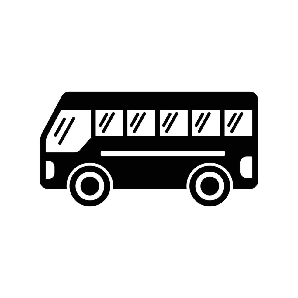 modelo de design de vetor de ícone de ônibus