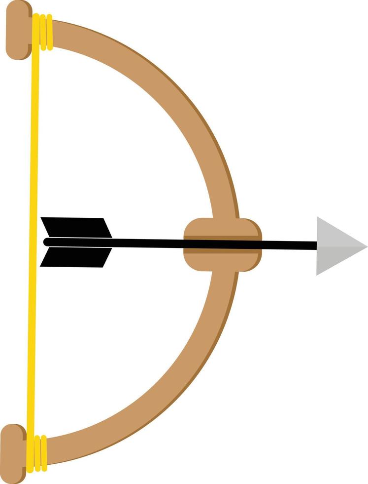 ilustração vetorial de arco de madeira vetor