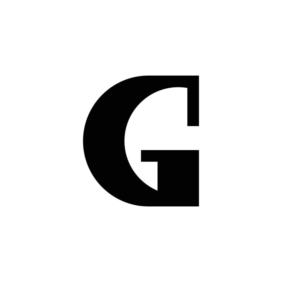 design de logotipo moderno monograma letra g vetor