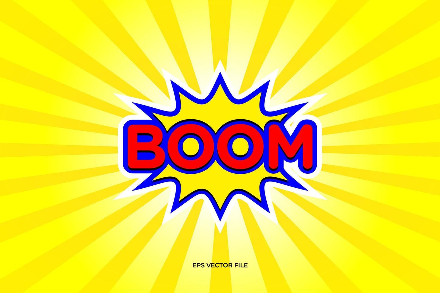 logotipo de boom vermelho amarelo vetor