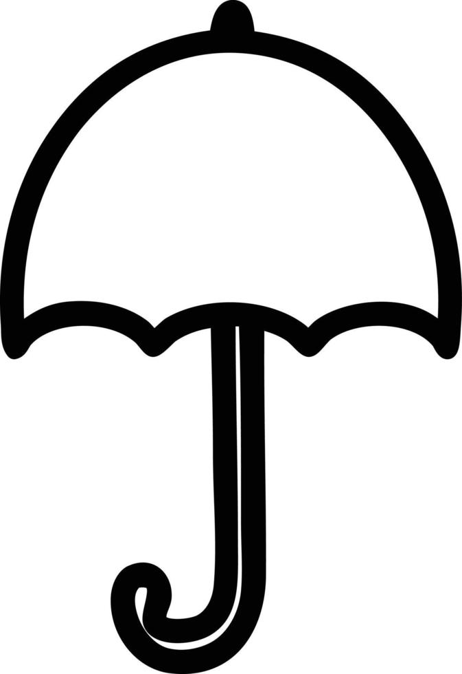 ícone de guarda-chuva aberto vetor