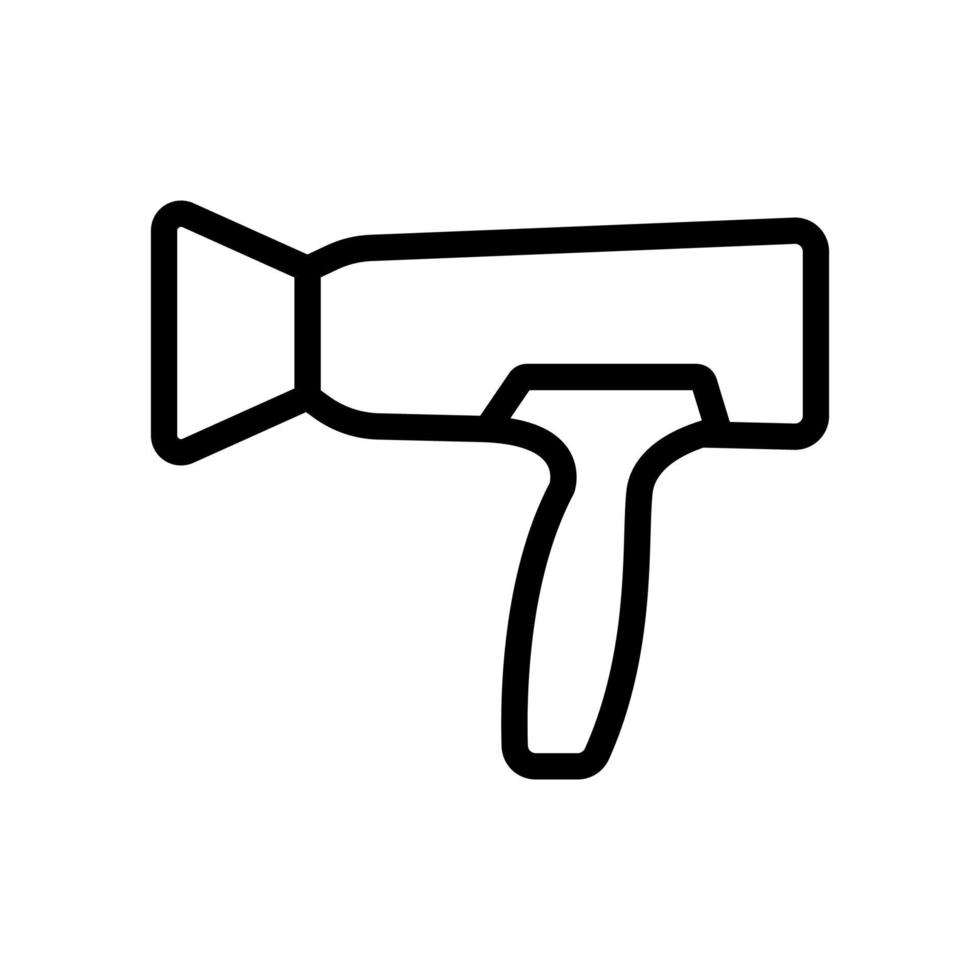 ilustração de contorno de vetor de ícone de hub de secador de cabelo