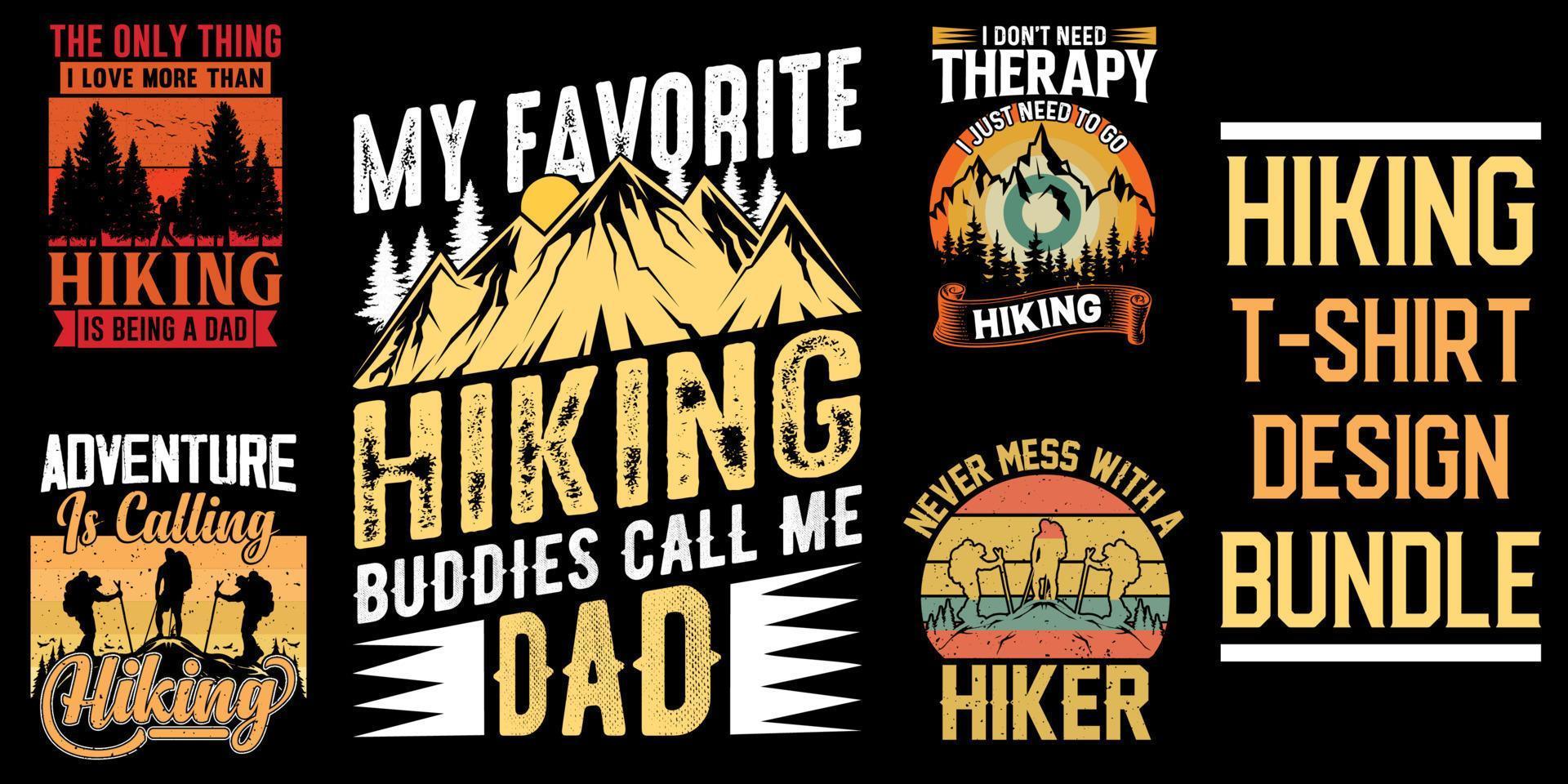 camiseta vetorial de caminhada, design de camiseta de caminhada na montanha, emblemas ao ar livre, gráficos de camiseta, vetores