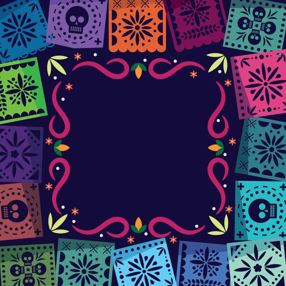 fundo de papel picado vetor