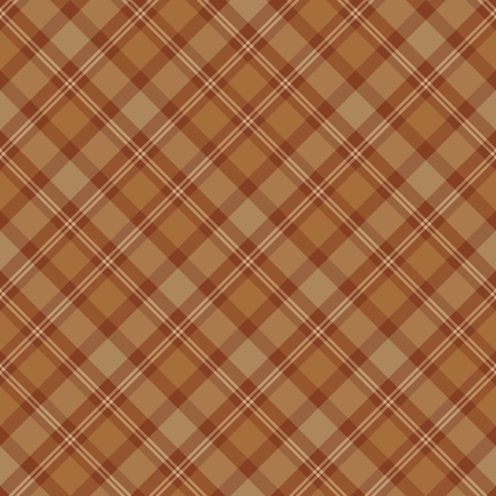 padrão sem costura em cores marrons de outono finas para xadrez, tecido, têxtil, roupas, toalha de mesa e outras coisas. imagem vetorial. 2 vetor