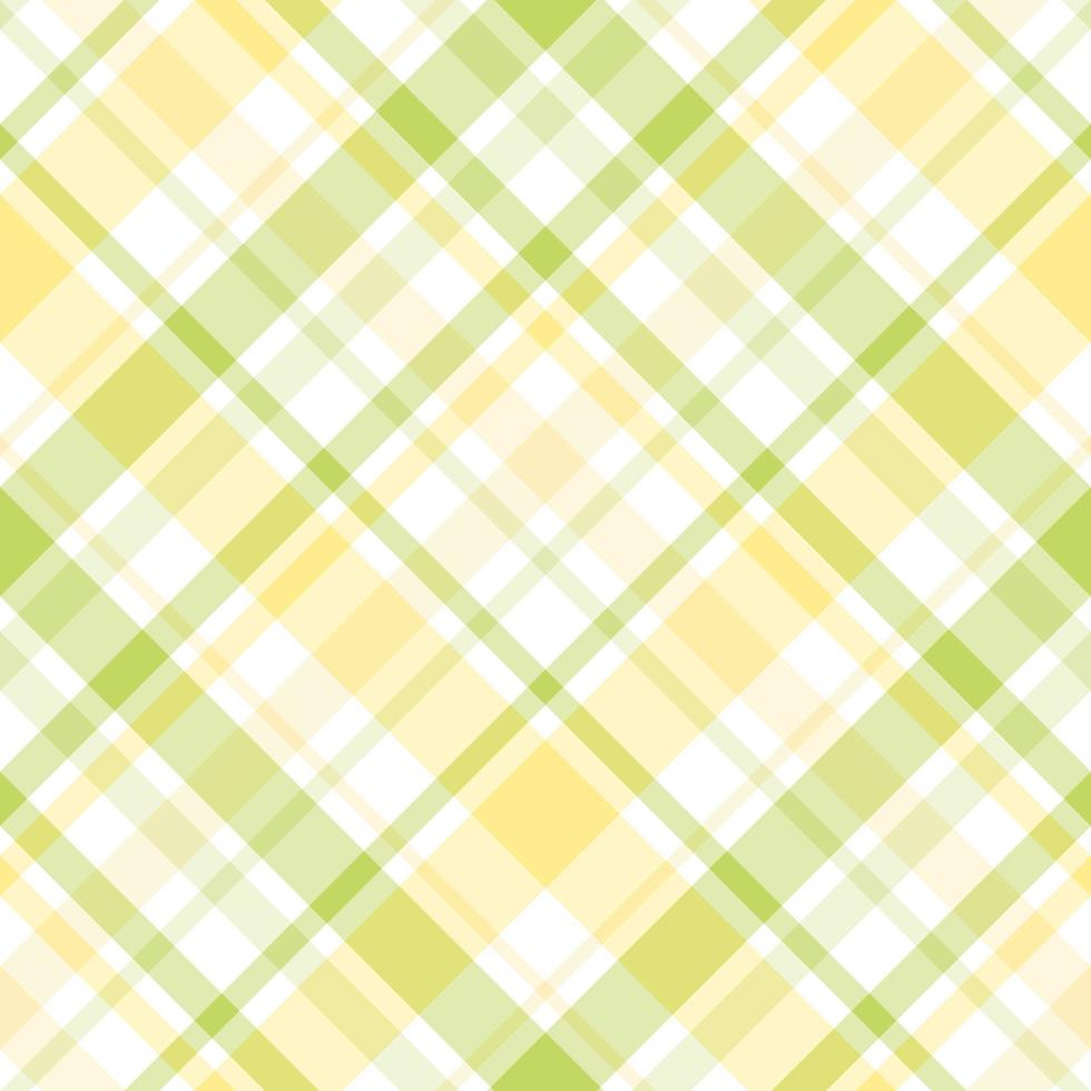 padrão sem costura em cores de fantasia amarelo claro e verde brilhante para xadrez, tecido, têxtil, roupas, toalha de mesa e outras coisas. imagem vetorial. 2 vetor