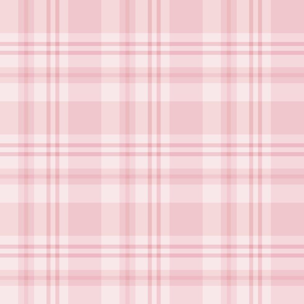 padrão sem costura em fascinantes cores rosa pastel para xadrez, tecido, têxtil, roupas, toalha de mesa e outras coisas. imagem vetorial. vetor