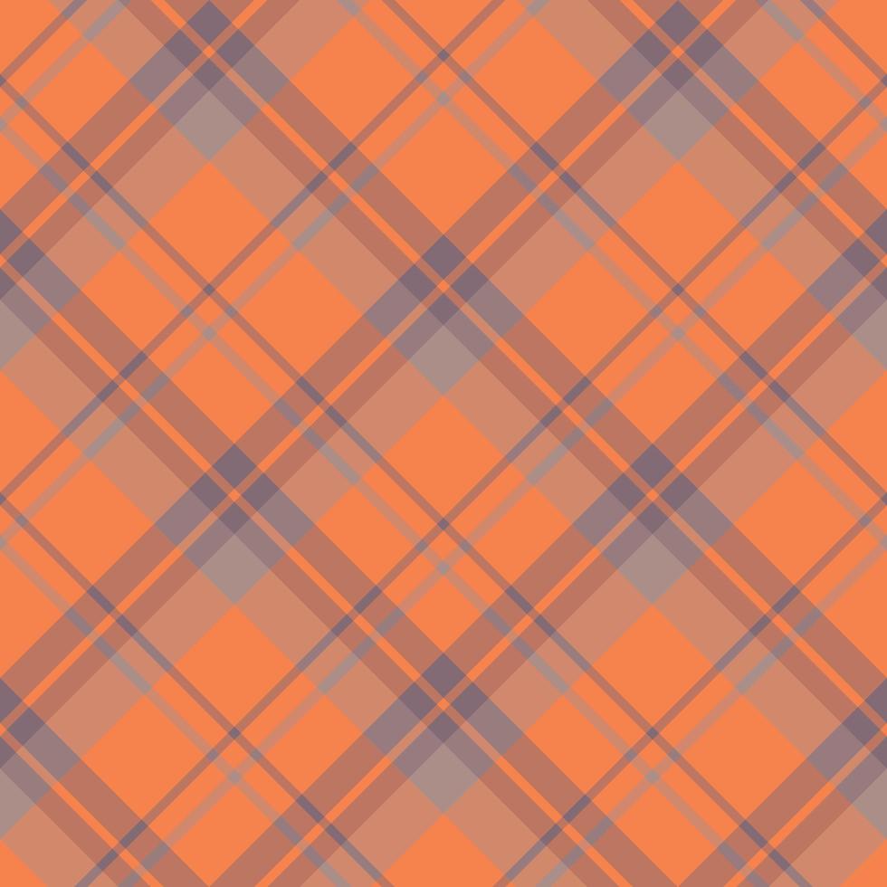 padrão sem costura em fascinantes cores laranja para xadrez, tecido, têxtil, roupas, toalha de mesa e outras coisas. imagem vetorial. 2 vetor