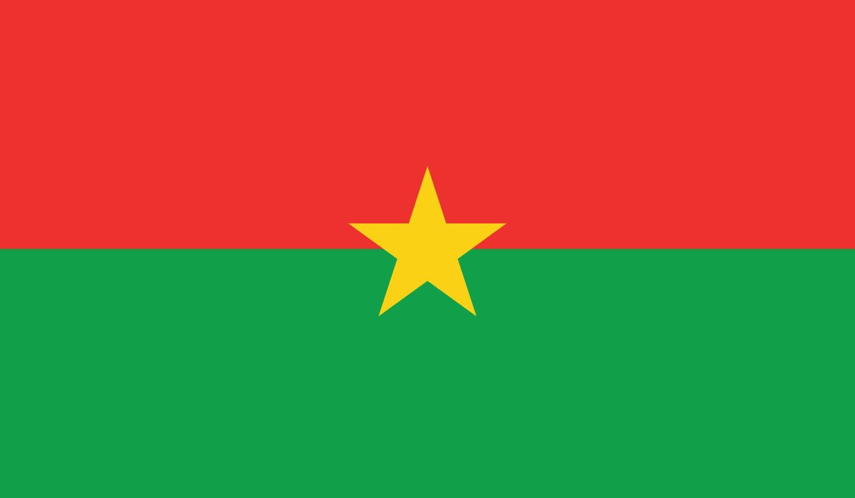 ilustração em vetor de bandeira de burkina faso.