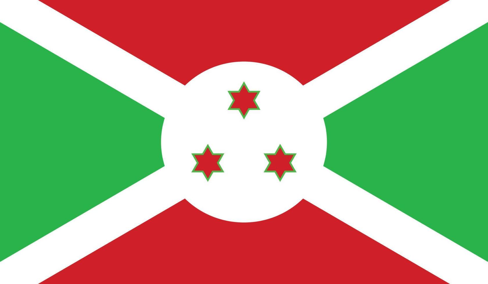 ilustração em vetor de bandeira do burundi.