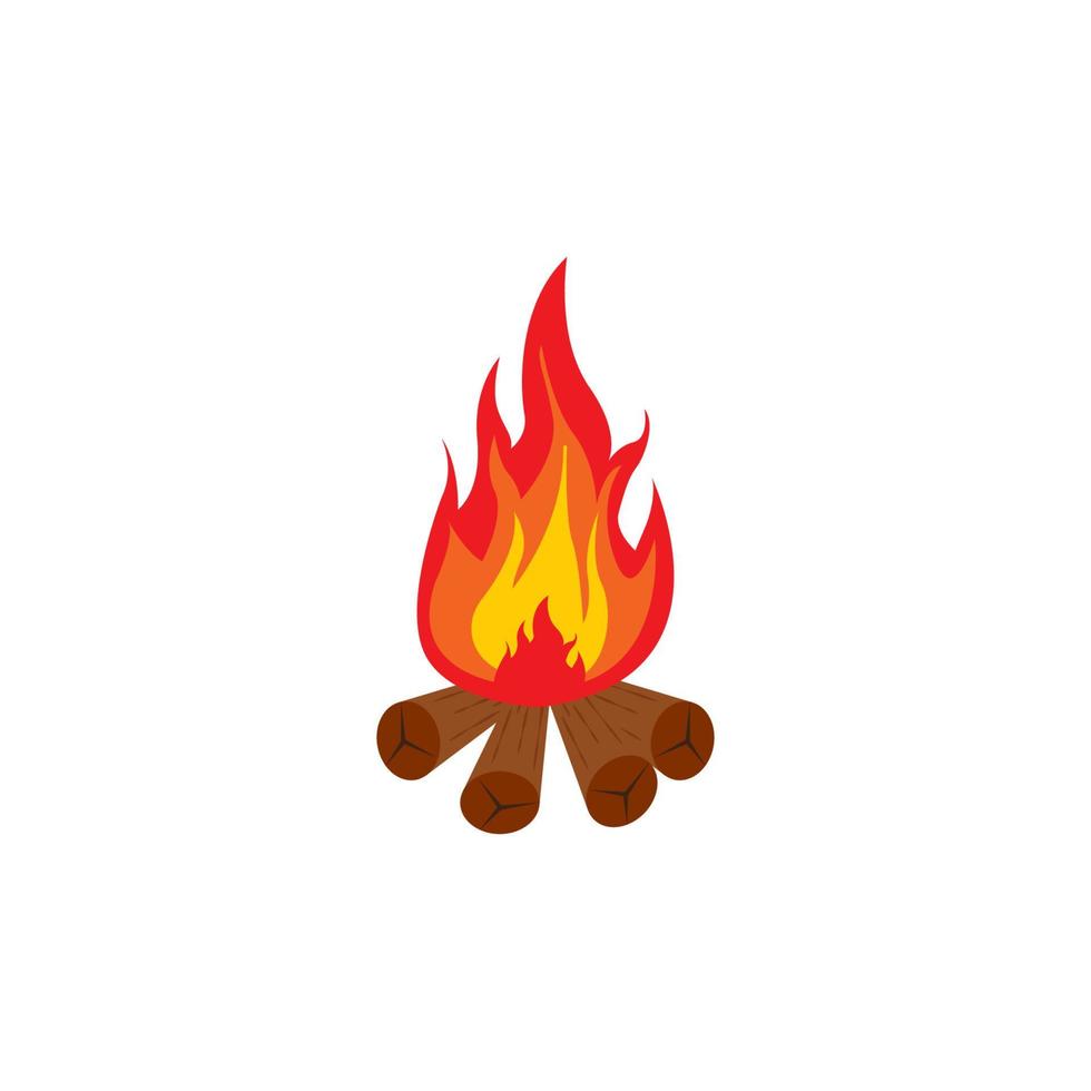 ícone de fogueira vetor