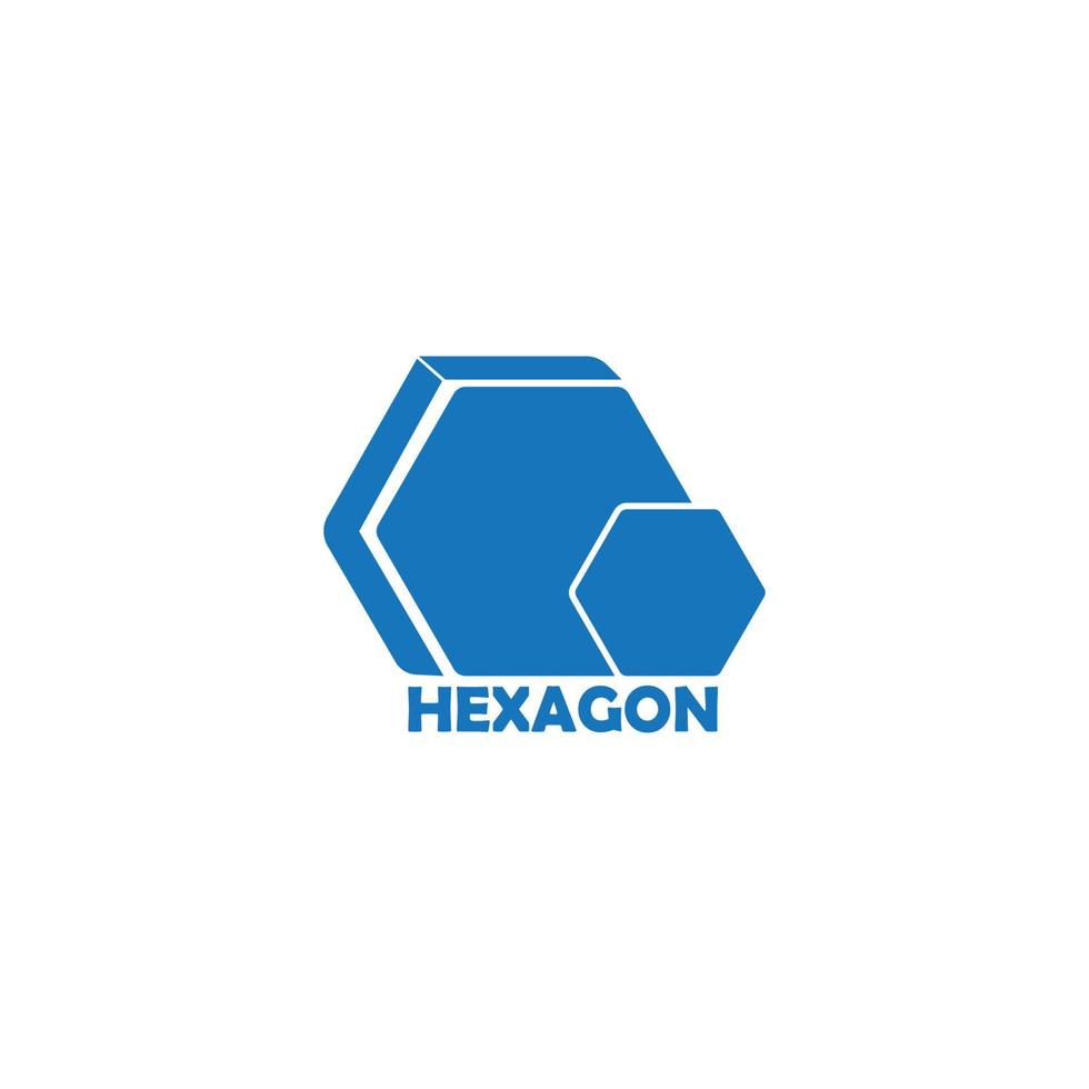 design de modelo de ilustração vetorial ícone hexagonal vetor