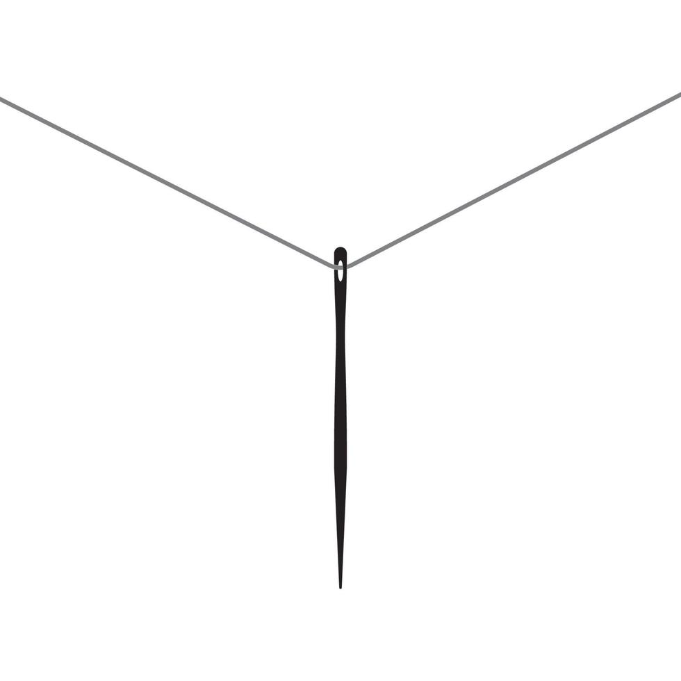 ícone de agulha de costura vetor